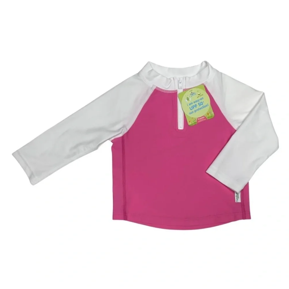 Green Sprouts Zip‎ Rash Guard Top